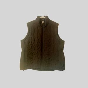 Champion women’s Black Quilted vest size L